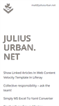 Mobile Screenshot of juliusurban.net