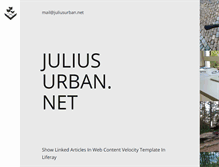 Tablet Screenshot of juliusurban.net